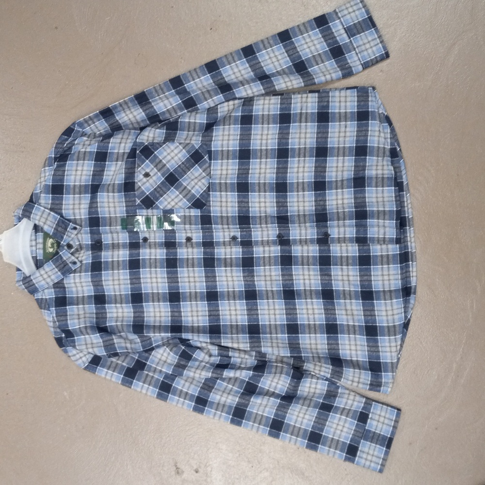 Stillwater Supply Co. Blue Plaid Flannel